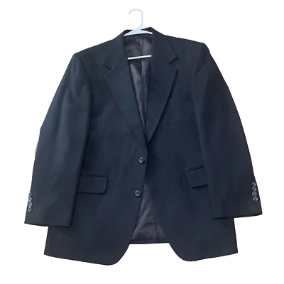 Loro Piana Nordstrom Worsted Camel hair Black Blazer Men 41 R Men Dark Academia - Image 1 of 4