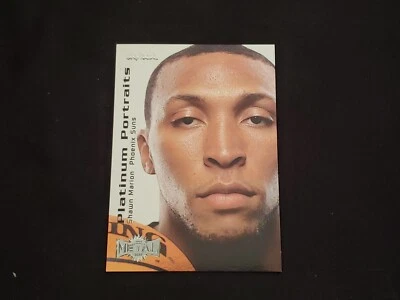 1999-00 Metal Platinum Portraits #PP9 Shawn Marion RC Card - Image 1 of 2