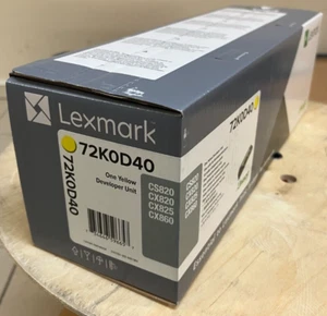 LEXMARK Entwickler gelb CS820/CX82x/CX860/XC6152 ca. 300.000 S. (72K0D40) - Bild 1 von 3