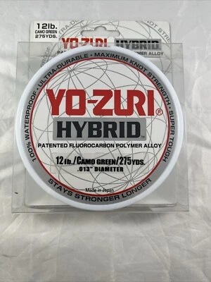 YOZURI 混合 FLUOROCARBON 聚合物合金,12 磅 275 码迷彩绿色 — 第 1/3 张图片