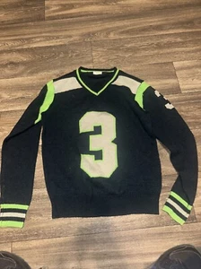 Tribute Sweater Seattle Seahawks Russell Wilson Men’s Small #R - Picture 1 of 3