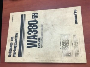 Komatsu WA380-5H Betriebs- und Wartungsanleitung *DEUTSCH* (VGAM920100) - Bild 1 von 3