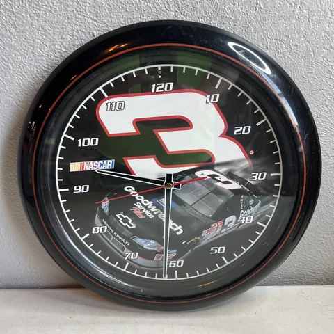 Dale Earnhardt Sr. #3 Wall Clock - Car Racing Race Clock Cover