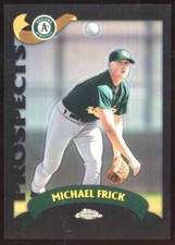 2002 Topps Traded Chrome Black Refractor Michael Frick #T258 Rookie RC /100
