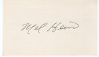 Mel Hein Old Indestructible 3x5 index card Signed Autograph Guaranteed Authentic