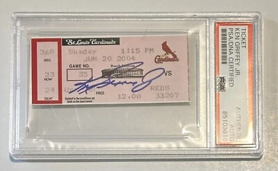 Ken Griffey Jr. Autograph Signed 500th Homerun Ticket - PSA/DNA The Kid - Image 1 of 2