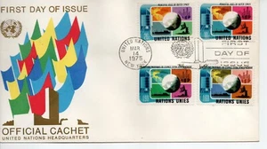 United Nations First Day of Issue Stamp - Peaceful uses of outer space - Picture 1 of 1
