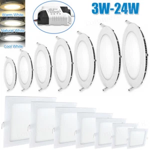 4" 5" 7" 8" 11" 6Inch LED Ceiling Lights Ultra-Thin Recessed Retrofits Kit Lamp - Picture 1 of 50