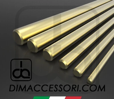 BARRA TONDA OTTONE - ALTA QUALITÀ - TONDINO TRAFILATO Ø 3 4 5 6 8 10 12 - Imagen 1 de 3
