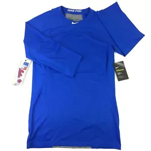 Nike Pro Hypercool passend 3/4-Ärmel-Shirt blau Herren Größe SM MLB KOLLEKTION NEU - Bild 1 von 9