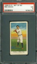 1909 E101 Red Dooin PSA 3 Philadelphia Phillies