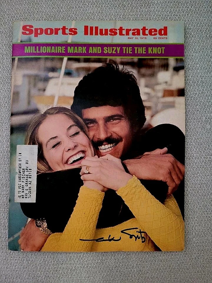 Autographed Mark Spitz USA Olympic Swimming Sports Illustrated 5/14/73 - Image 1 of 1