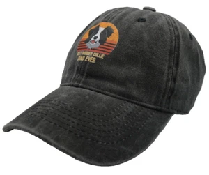 Best Border Collie Dad Ever Hat Baseball Cap black cotton sheep dog owner men's - Picture 1 of 7