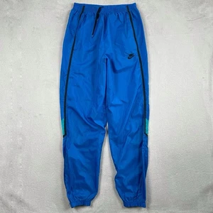 Vintage Nike Windbreaker Joggers Mens Large Blue Gray Tag 90s Lightweight 32" - Picture 1 of 14