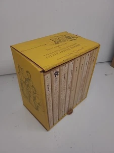 Little House On The Prairie Box Set Complete Series 9 Books Yellow 1971 Vintage - Picture 1 of 3