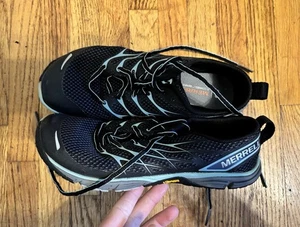 Merrell Black & Eggshell Blue Womens Running Trail Shoes Sneakers Size 6 - Picture 1 of 5