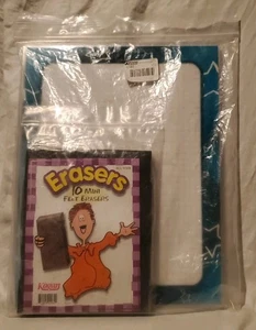 KAGAN 8 Count Dry Erase Graphic Organizer Board Mats w/ 10 Mini Felt Erasers Set - Picture 1 of 7