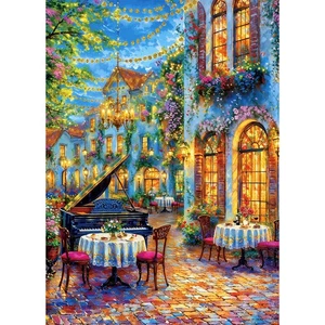 Romantic Piano Night Jigsaw Puzzles for Adults 1000 Pieces, High Difficulty Q... - Picture 1 of 9