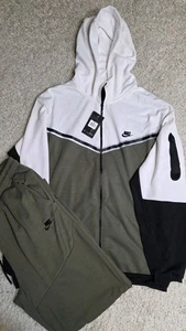 Nike Tech Olive Green Combo Windrunner Full-Zip Jacket And Pants Men's size 3XL - Picture 1 of 11