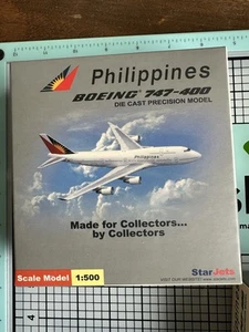 Star Jets 1/500 Scale SJPAL008 Boeing 747-400 Philippines N751PR - Picture 1 of 6