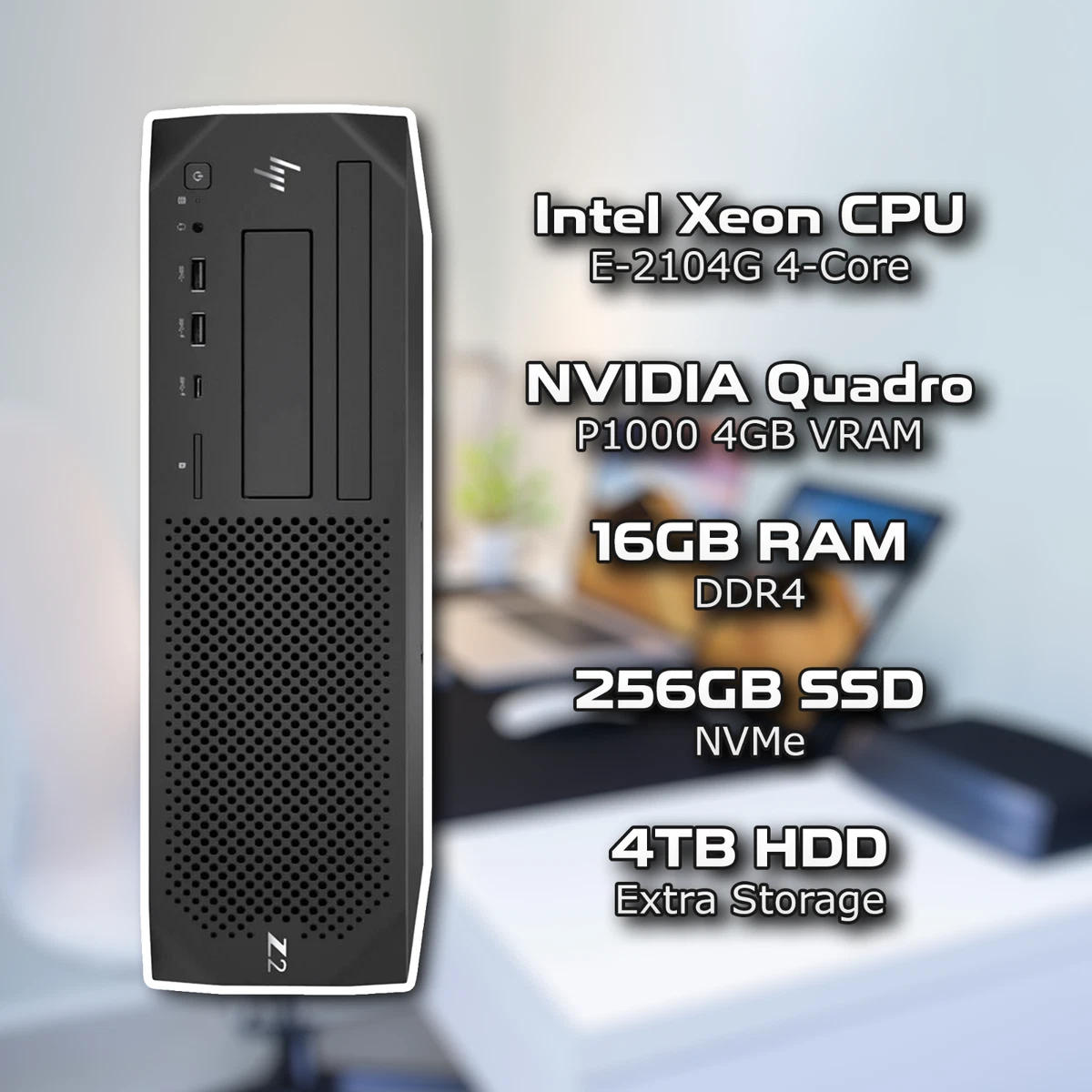 HP Z2 G4 Workstation SFF - Xeon | ⁄ E-2144G Desktop (Intel G4