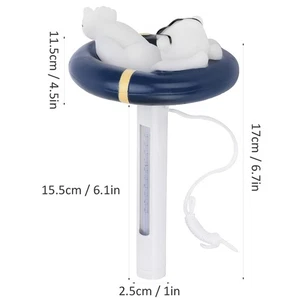 Floating Thermometer Cartoon Bear Stylinor Swimming Pools Hot Tubs Fish AS - Picture 1 of 23