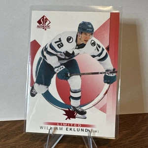 William Eklund 2024-25 SP Authentic Limited Red #71 San Jose Sharks - Picture 1 of 2