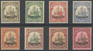 DEUTSCH-OSTAFRIKA 1901, 2-40 P. Kaiseryacht mit Aufdruck SPECIMEN, 8 P - Picture 1 of 1
