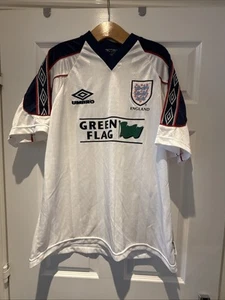 England 90’s Green Flag Training Shirt - Adult XL - Very Rare Shirt - Picture 1 of 24