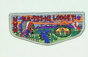 Na-Tsi-Hi Lodge 71 40th Anniv Monmouth Council NJ (SEWN) Flap GRY Bdr (CB302) - Picture 1 of 2