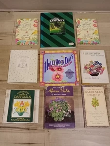 Lot of 9 Vtg. Hardcover/pb Gardening Books Perrenials Flower Arranging HC DJ - Bild 1 von 24