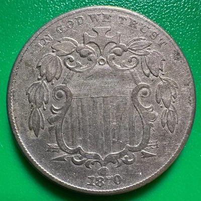 1870 US Shield Nickel SH101 - Image 1 of 4