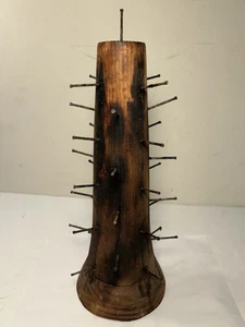 Vintage Colonial Williamsburg Style Wood Cone Pineapple/Apple Centerpiece 12” - Picture 1 of 16