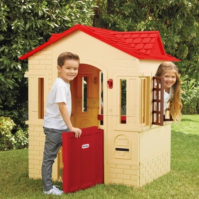 Little Tikes Cape Cottage Playhouse with Working Door & Windows - Tan - Image 1 of 4