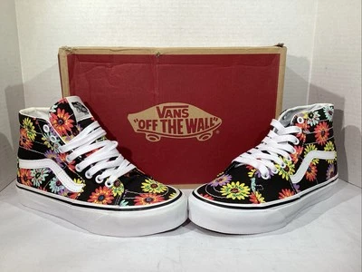 Tenis cónicos MISMATES Vans para mujer talla L 7/R 6,5 Peace Floral Sk8-Hi AJ-1219 Foto 1 de 4