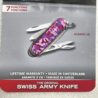 Canivete suíço Victorinox Collection novo na caixa - camuflagem rosa. 56184 Classic SD 2014 - Imagem 1 de 4