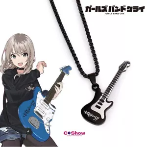 Collana con ciondolo chitarra cosplay Anime Girls Band Cry Momoka Kawaragi Prop - Foto 1 di 3