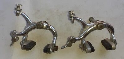 Coppia pinze freni bici corsa marcata Galli , lega alluminio, pattini originali - Immagine 1 di 3