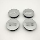 Set of 4 Acrylic All Silver 66mm Wheel Center Caps For Cadillac 9597375/9596629