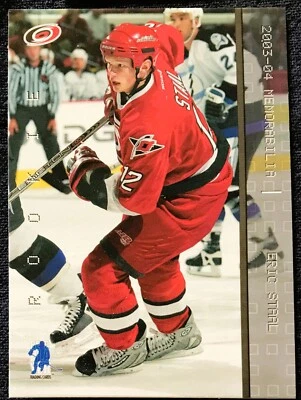 Eric Staal Be A Player Memorabilia rookie card 176, 2003 -04 NHL, Hurricanes - Image 1 of 2