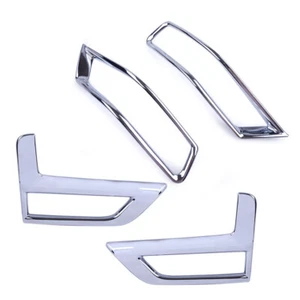 Chrome Front+Rear Bumper Fog Light Cover Trim For Nissan Rogue/X-Trail 2017-2020 - Picture 1 of 11