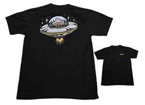 Vans Outta This World Trip Black T-Shirt Men Medium UFO Alien Space Craft Skate - Picture 1 of 6