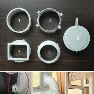 Exhaust Duct Interface For Portable Air Conditioner Exhaust Hose Tube Connector - Picture 1 of 16