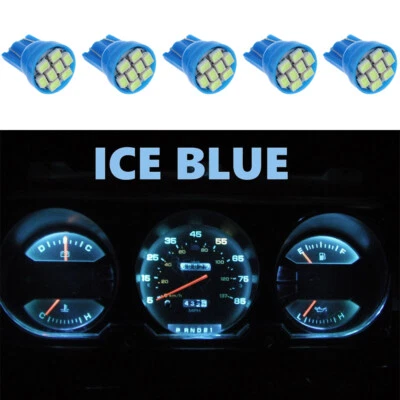 Ice Blue Gauge Cluster LEDS Bulbs Kit For Dodge 81-89 Ram D100 - D350 Dash Light - Image 1 of 4