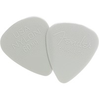 Fender Nylon Electric Acoustic Guitar Picks 12-Pack Light Grey Gray 0.60mm