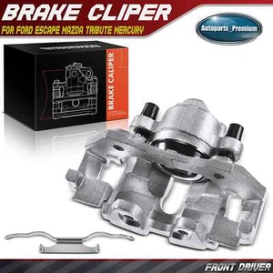 Front Left Brake Caliper w/Bracket for Mazda Tribute Ford Escape Mercury Mariner - Picture 1 of 8