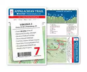 Appalachian Trail Map AT-7 Ceres VA - Pearisburg VA AT Pocket Profile - Bild 1 von 1