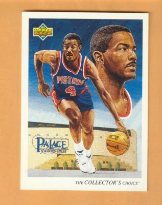 Joe Dumars Detroit Pistons 1992-93 Upper Deck #53 HOF McNeese State - Image 1 of 2