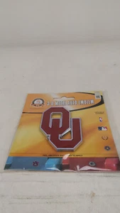 New NCAA Oklahoma Sooners Auto Home Heavy Duty Colored Metal Emblem Decal - Picture 1 of 8