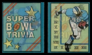 Score Super Bowl Trivia 1990 lotto di 2 foto lenticolari/domande e risposte - Foto 1 di 4